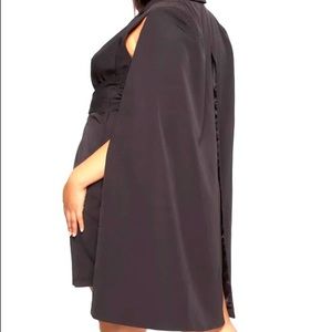 Black cape blazer